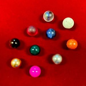 Set of 10 stones for interchangeable rings